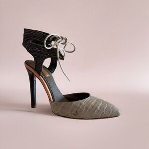 Reed Krakoff Python Pumps with ankle strap size 5.5